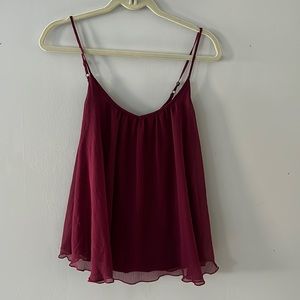 Maroon top